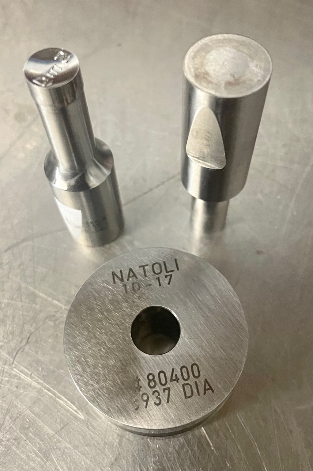 Natoli 0.3937 DIA Upper Punch, Lower Punch and Die Indy Crossroads